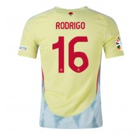 Dres Španielsko Rodri Hernandez #16 Preč ME 2024 Krátky Rukáv